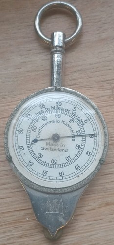 Vintage opisometer map - vintage,
