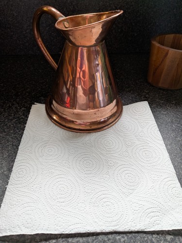 Antique copper ale measure jug - antique,