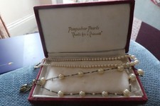 Vintage faux pearl necklaces