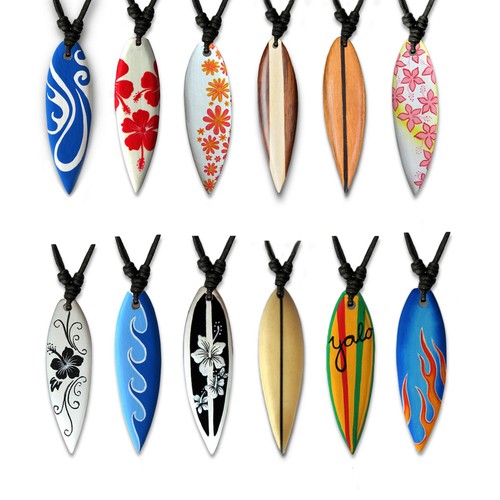 Surfer necklace surfboard - surfer,