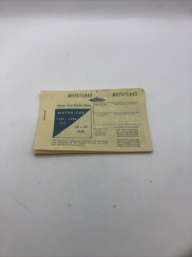 Fuel ration book - fuel,