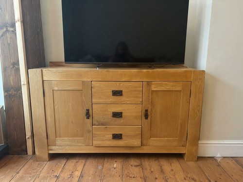 Solid oak sideboard rustic - oak,