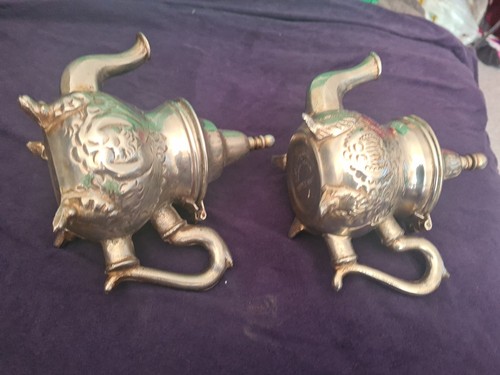 Pair moroccan teapots - pair, of