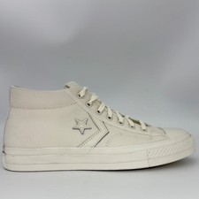 New CONVERSE Star Player 76 Mid Womens 11 Mens 9.5 White Sneakers Canvas A09462C