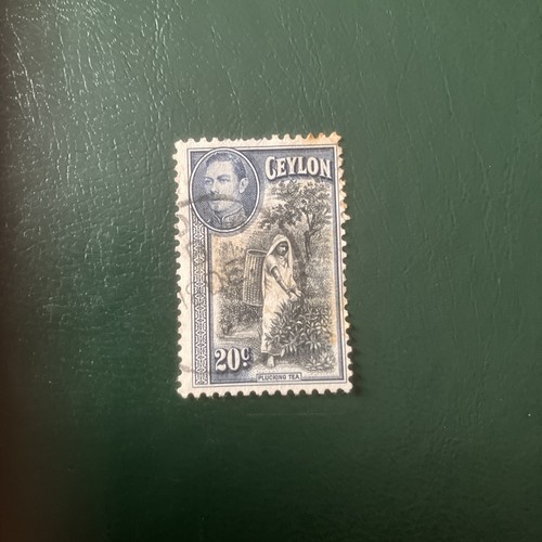Ceylon 1938 cents plucking - ceylon,