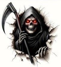 EVIL SKELETON CAR Decal