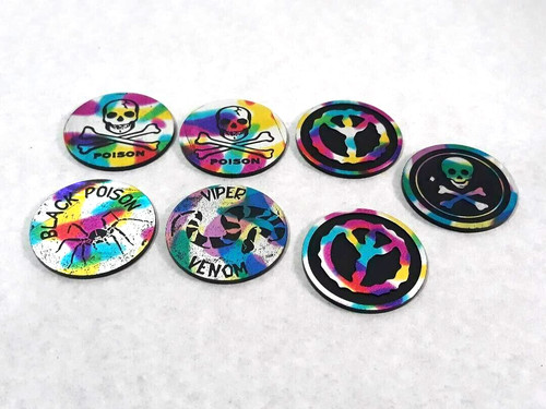 Lot slammers pogs skull - of,