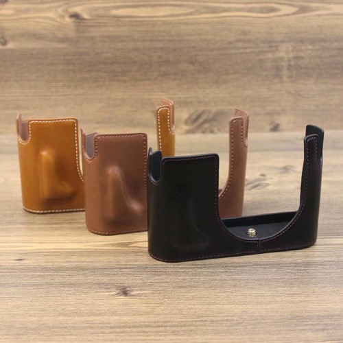 Leather half case for - case,