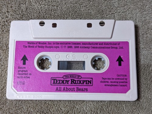Vintage teddy ruxpin all about - vintage,