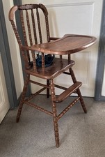 Vintage Jenny Lind wooden high