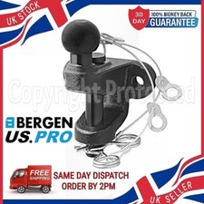 3.5T TONNE 50MM TOW BALL & PIN HITCH TOWING BAR JAW COUPLING ECE R55 APPROVED