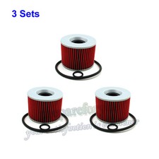 3x Oil Filter For YAMAHA XJR1300 Kawasaki ZXZX400F CB650LC KAWASAKI EX250R