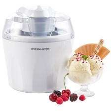 Ice Cream Maker Machine Gelato | Sorbet | Frozen Yoghurt 1.5 Litre Andrew James