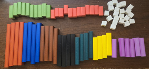 New plastic cuisenaire - new,