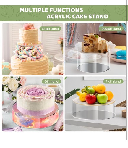 Acrylic cake stand riser 20cm - stand,