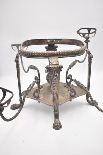 Antique silver plate epergne - antique,