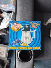 BULLSEYE METAL TANKARD AND