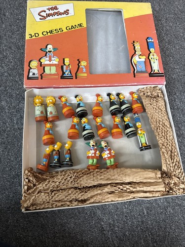 The simpsons chess set - 3d,