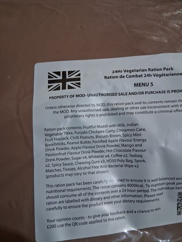 Ration packs 24hr - ration,