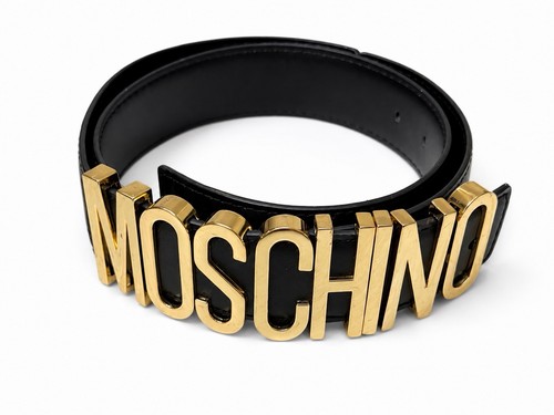 Moschino black leather - moschino,
