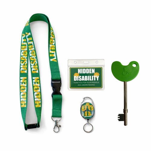 Hidden disability lanyard with - hidden,