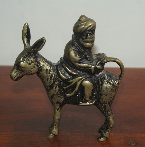 Vintage brass figurine man - figurine,
