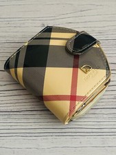 Imperial Horse Patent Leather Wallet Cream Red Black Checkered Beautiful Print