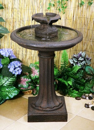 Garden antique birdbath water - antique,