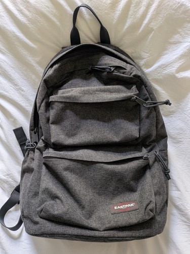 Eastpak black denim padded - black,