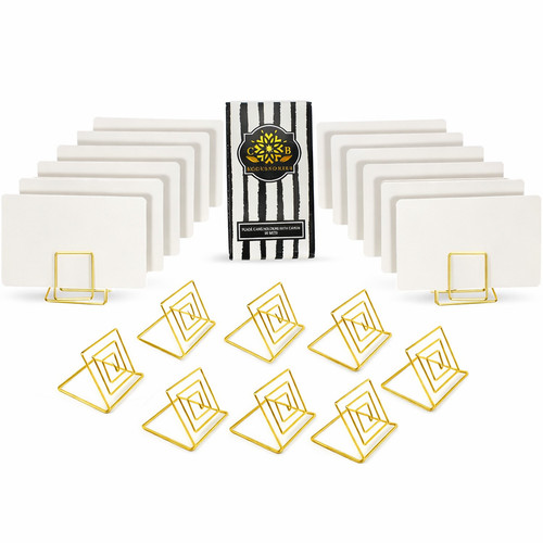 Gold place card - place, holders