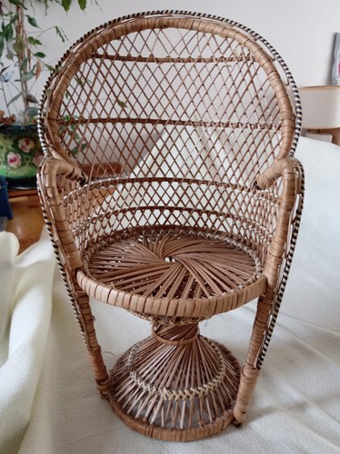 Vintage miniature rattan - miniature,