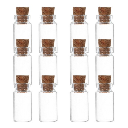 12pcs mini glass - vials, with