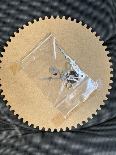 Indigo blu mdf clock face - clock,