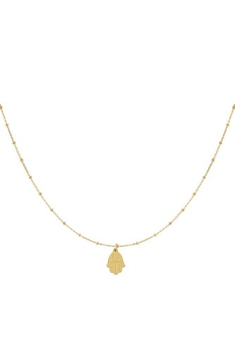 14ct gold plated hamsa hand - gold-plated,