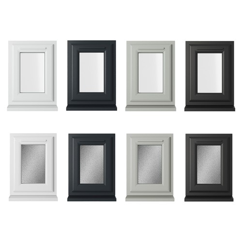 Pvc double glazed window - double, glass