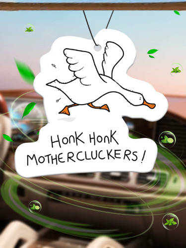 Angry goose air freshener - angry,