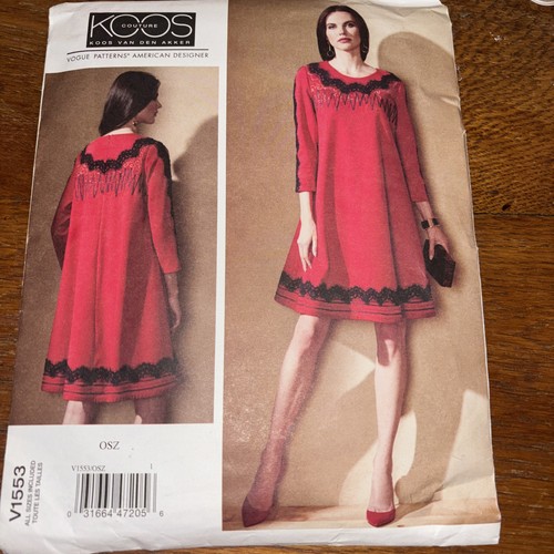 Vogue v1553 dress pattern one - pattern,