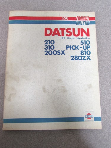 1980 datsun product bulletin - datsun,