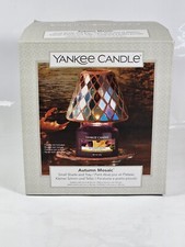 Yankee Candle Shade 80mmx88mm And Tray 30mmx120mm  Autumn Mosaic BNIB
