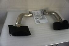 Genuine Audi Q7 4M tailpipe trims black chrome plated black pair 4M0071771B