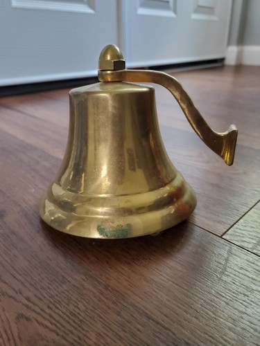 Vintage brass bell ships - bell,