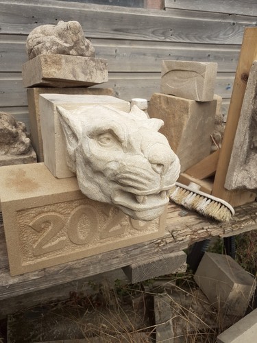 Stone gargoyle grotesque - stone, gargoyle/grotesque