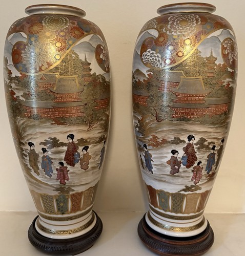 Stunning large pair satsuma - pair, of