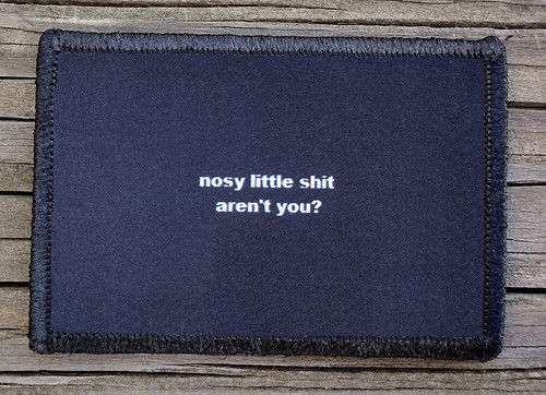Nosy aren you morale - aren't, patch