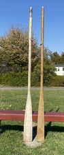2  Vintage WOODEN OARS 84" +