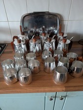 Jobtlot Sona Stainless Steel Tea Set Items Coffee Tea Pots Sugar Bowls Milk Jug