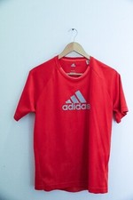 Vintage Adidas Big logo red small T-shirt | SKU 2510