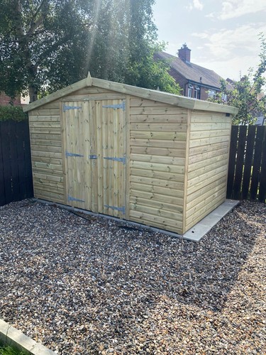 11x7 wooden garden shed - 11x7,