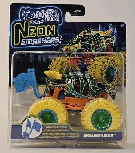 Hot wheels skelesaurus neon - wheels,