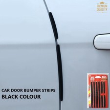 8pc Black Universal Car Door Bumper Guard Rubber Protector Silicone Anti-Scratch